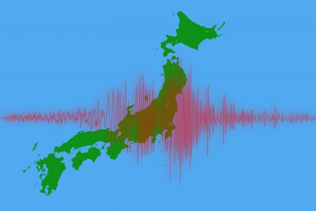 日本地図と地震のイメージ - JESEAが地震発生確率について解説 地震予測アプリ「MEGA地震予測」